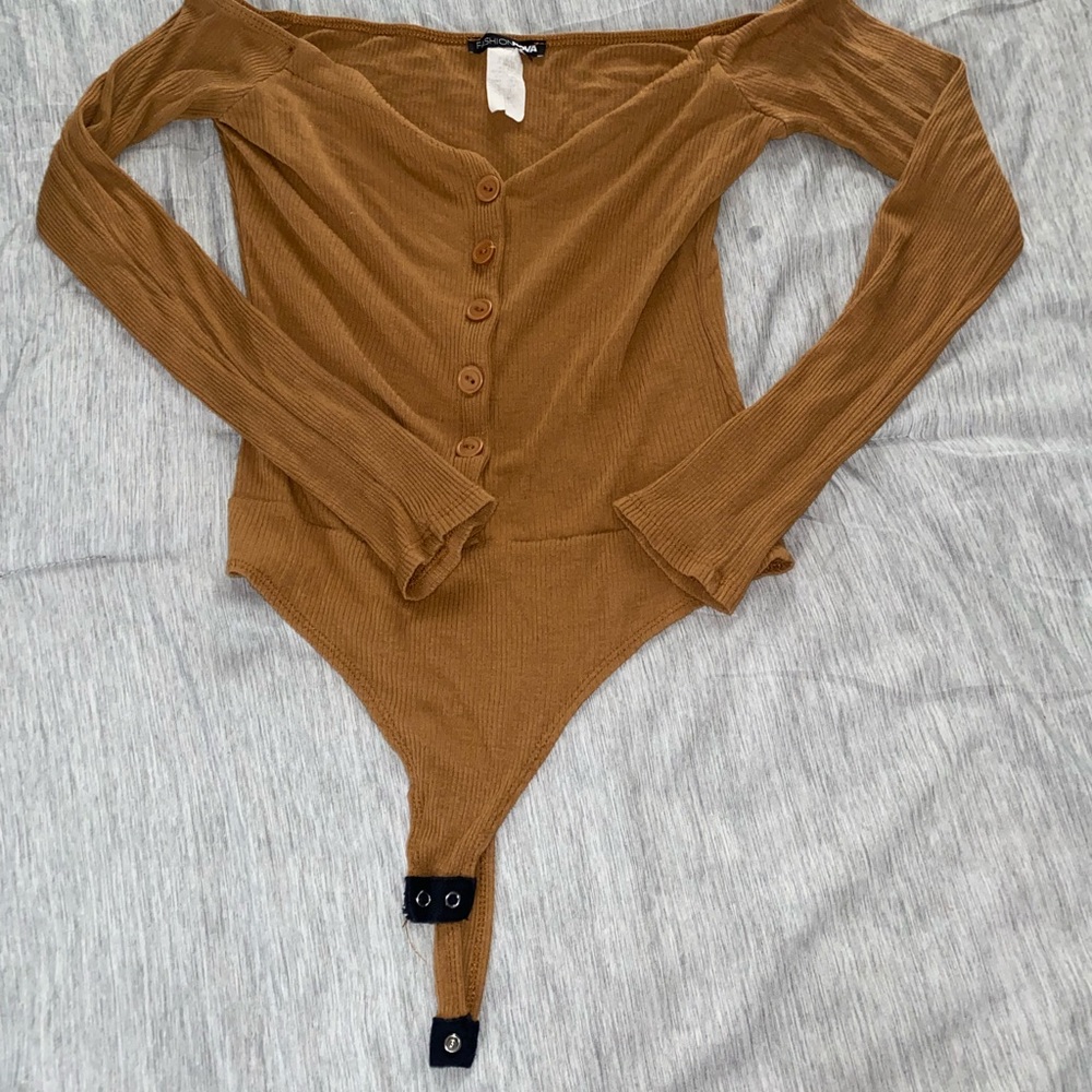 Fashion Nova Camel Bodysuit